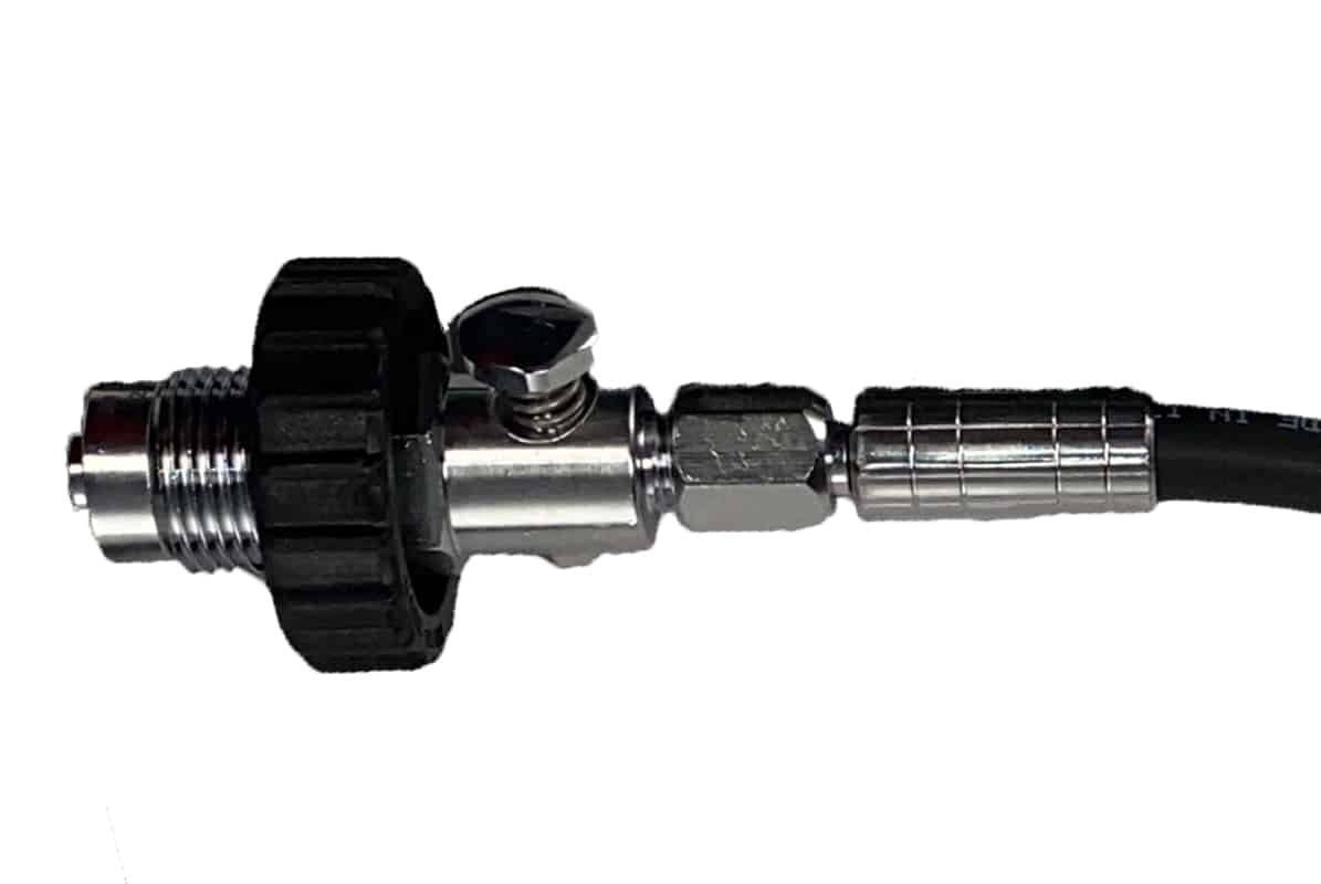 Decanting Hose DIN, 300 Bar / 4300 PSI with metric gauge