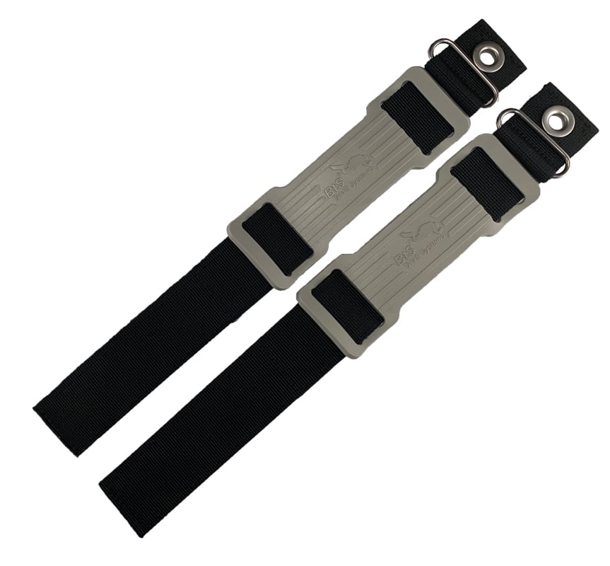 BtS Mounting Straps Set (attaches to backplate), for cylinders with 90mm diameter or less