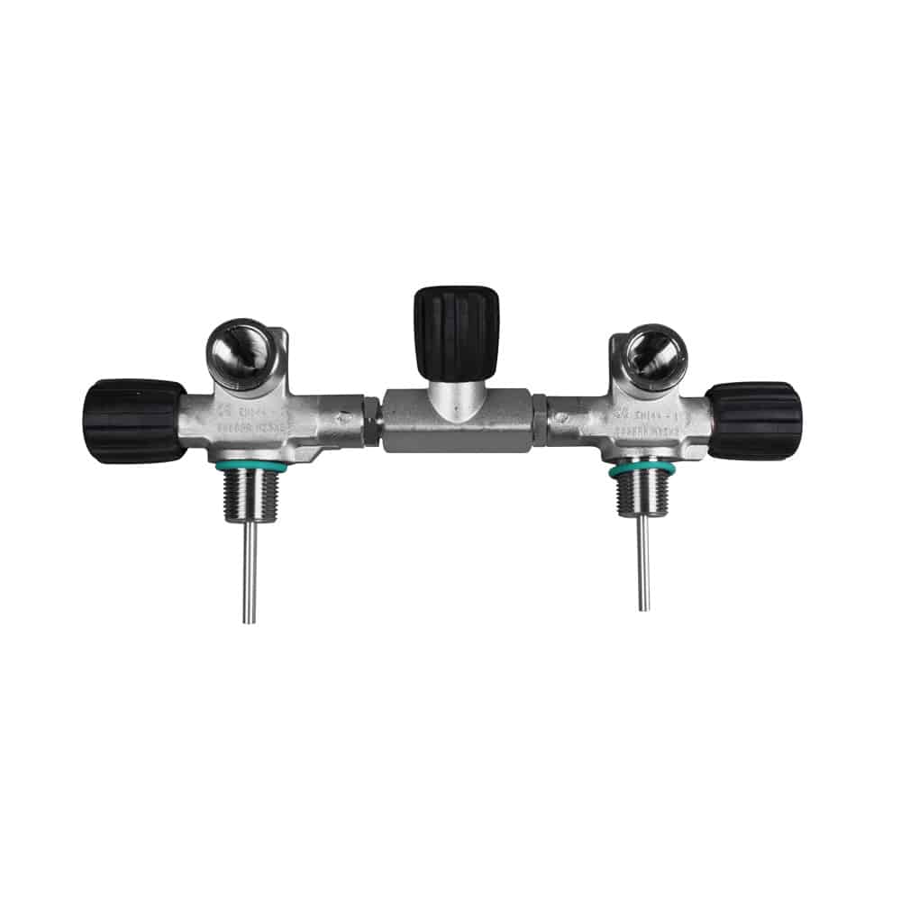 Complete Isolation Manifold for 7, 8 Liter Cylinders (140 mm diameter)wide Distance, 10, 12 Liter Cylinders (171 mm diameter) 300 bar