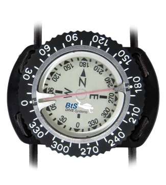 Compass BtS with holder for wrist with elastic bands
