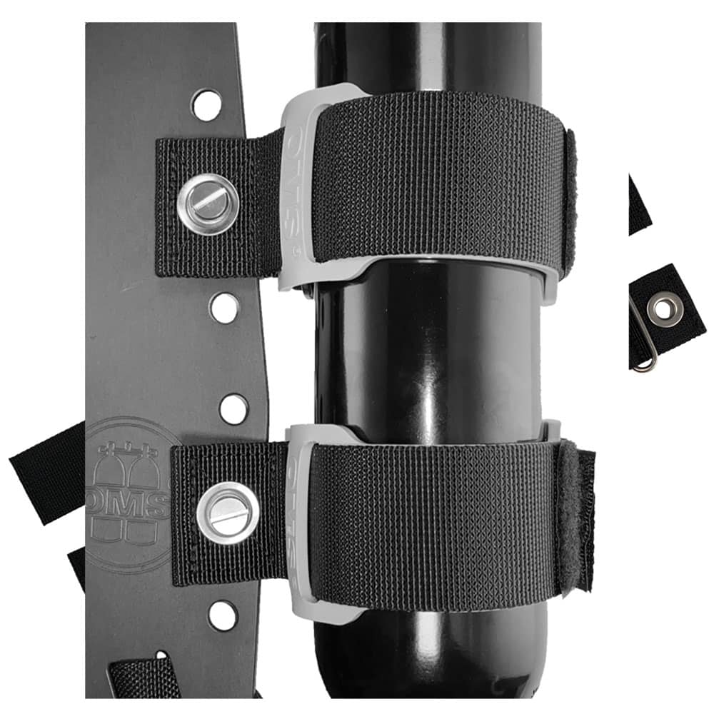Mounting Straps Set (attaches to backplate), for cylinders with 90 mm diameter or less