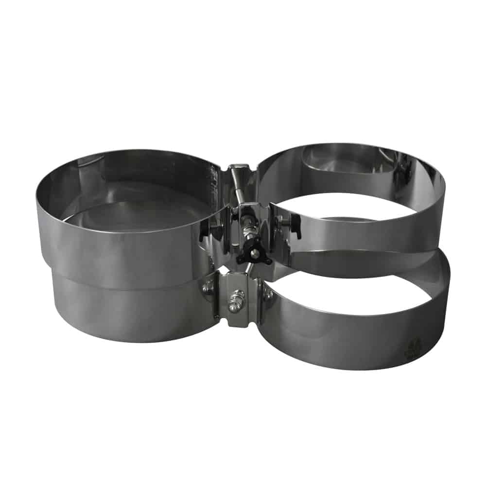 OMS Stainless steel clamp set 186 mm