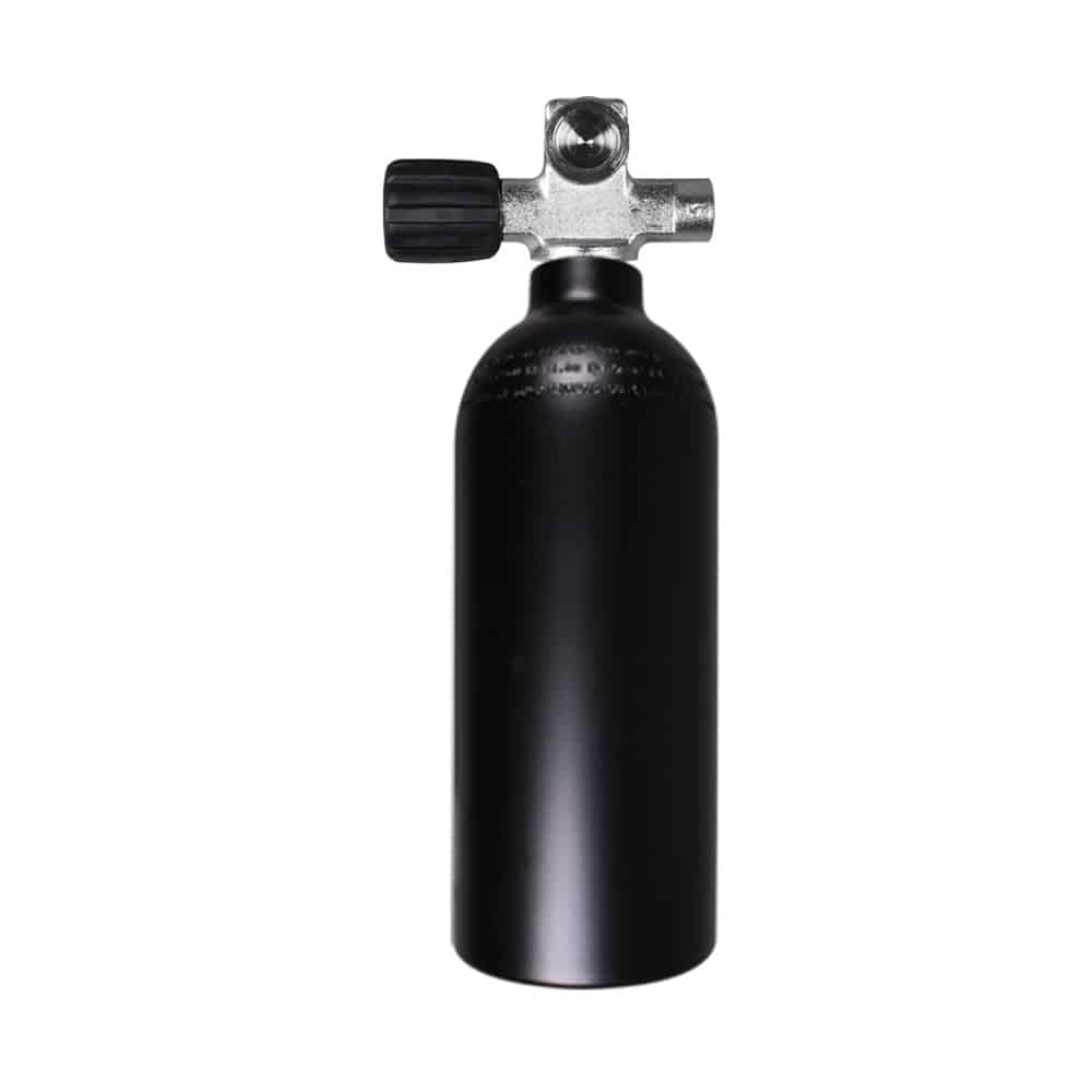 1.5 Liter Aluminum Single 230 Bar with Left expandable valve inclusive Blind Plug