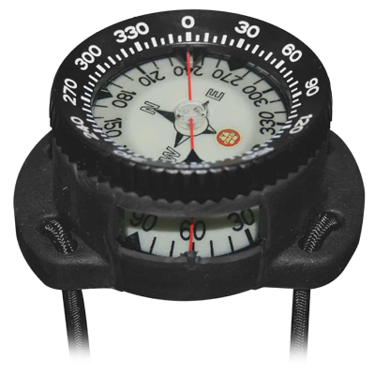 OMS Compass with Gauge mount for wrist (ready with bungees)