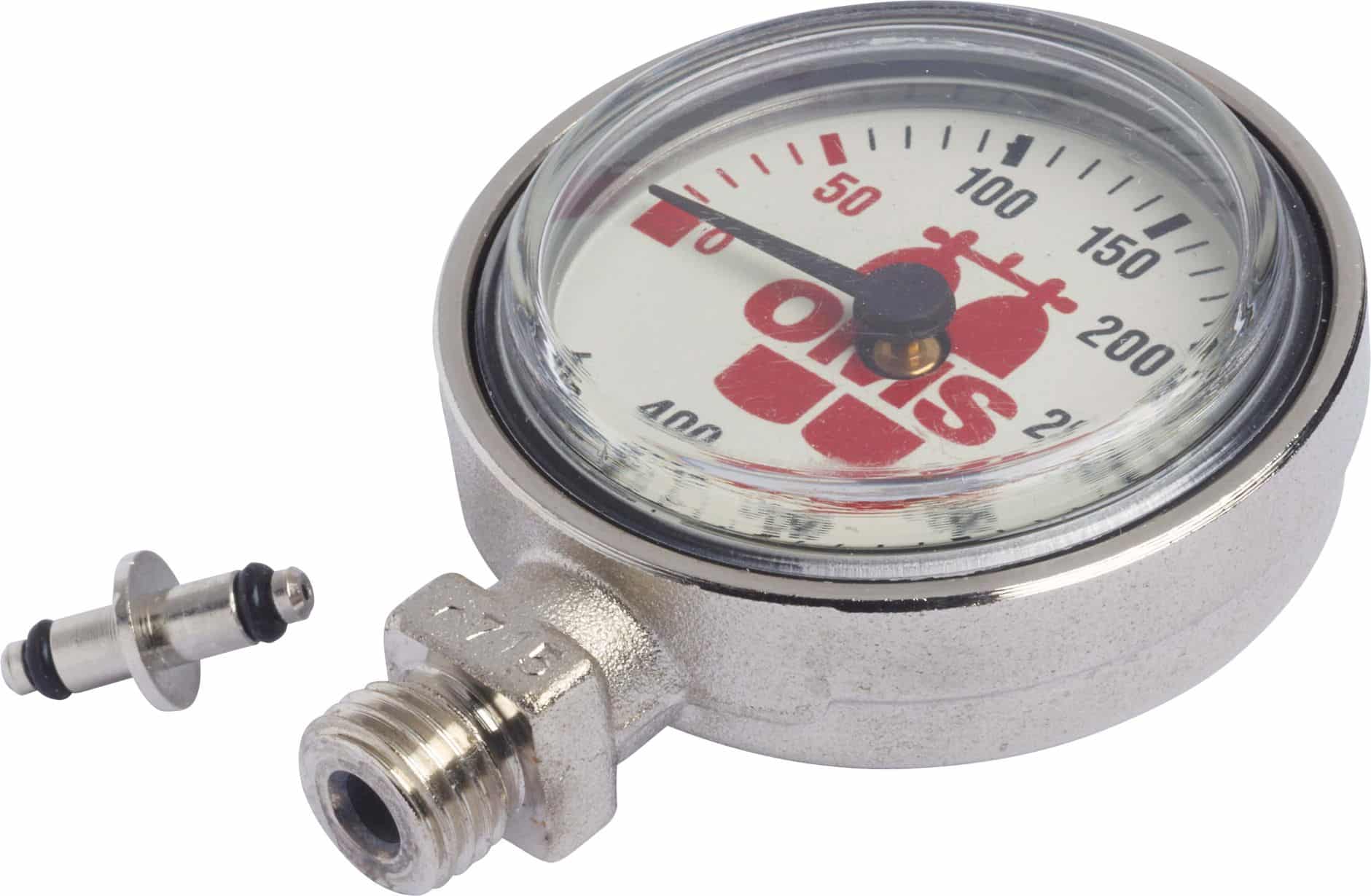 Finimeter OMS - Stage variant - 0 - 400 bar scale (without hose, with swivel)
