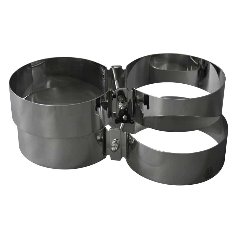 OMS Stainless steel clamp set 204 mm