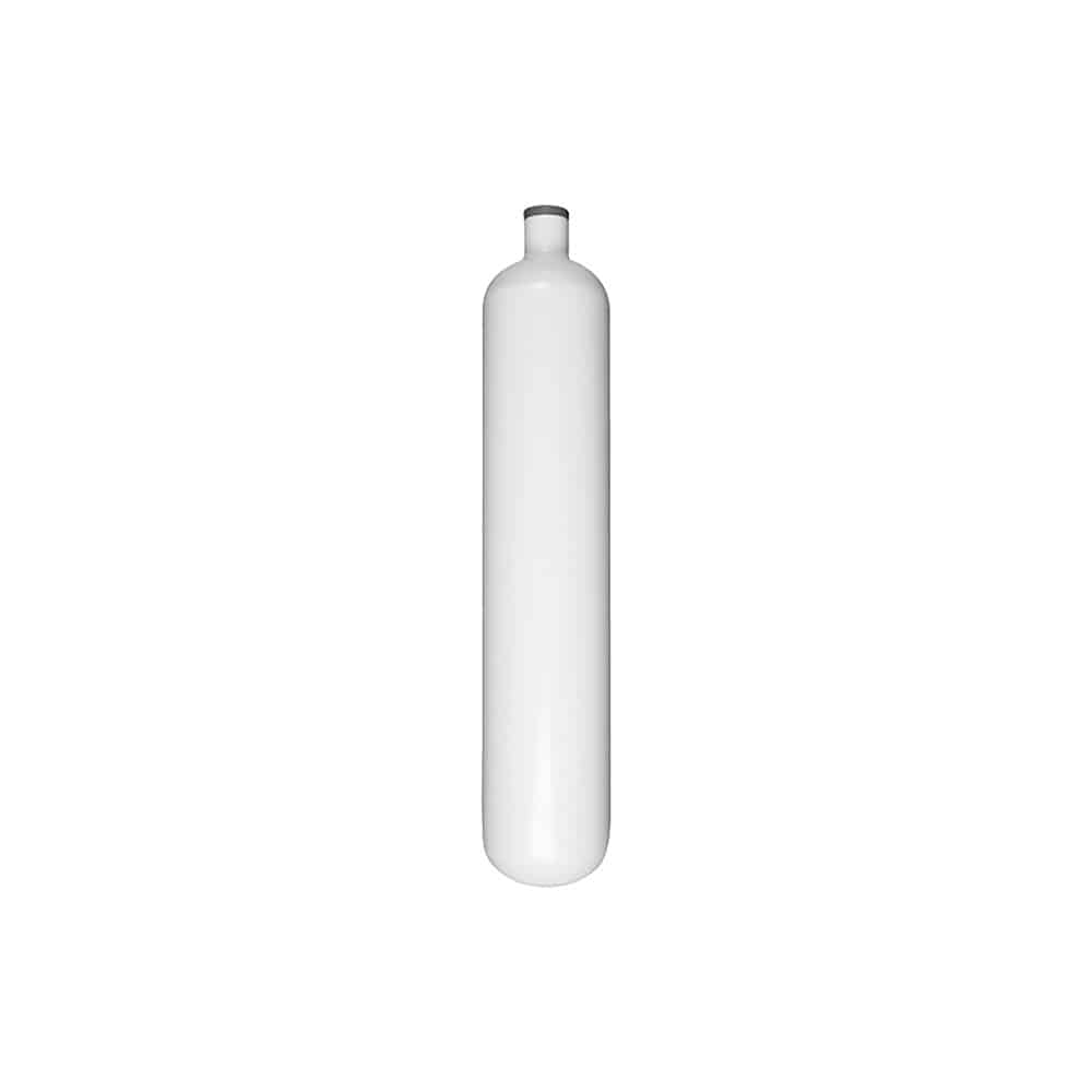 1.8 Liter Steel 230 Bar Cylinder only White