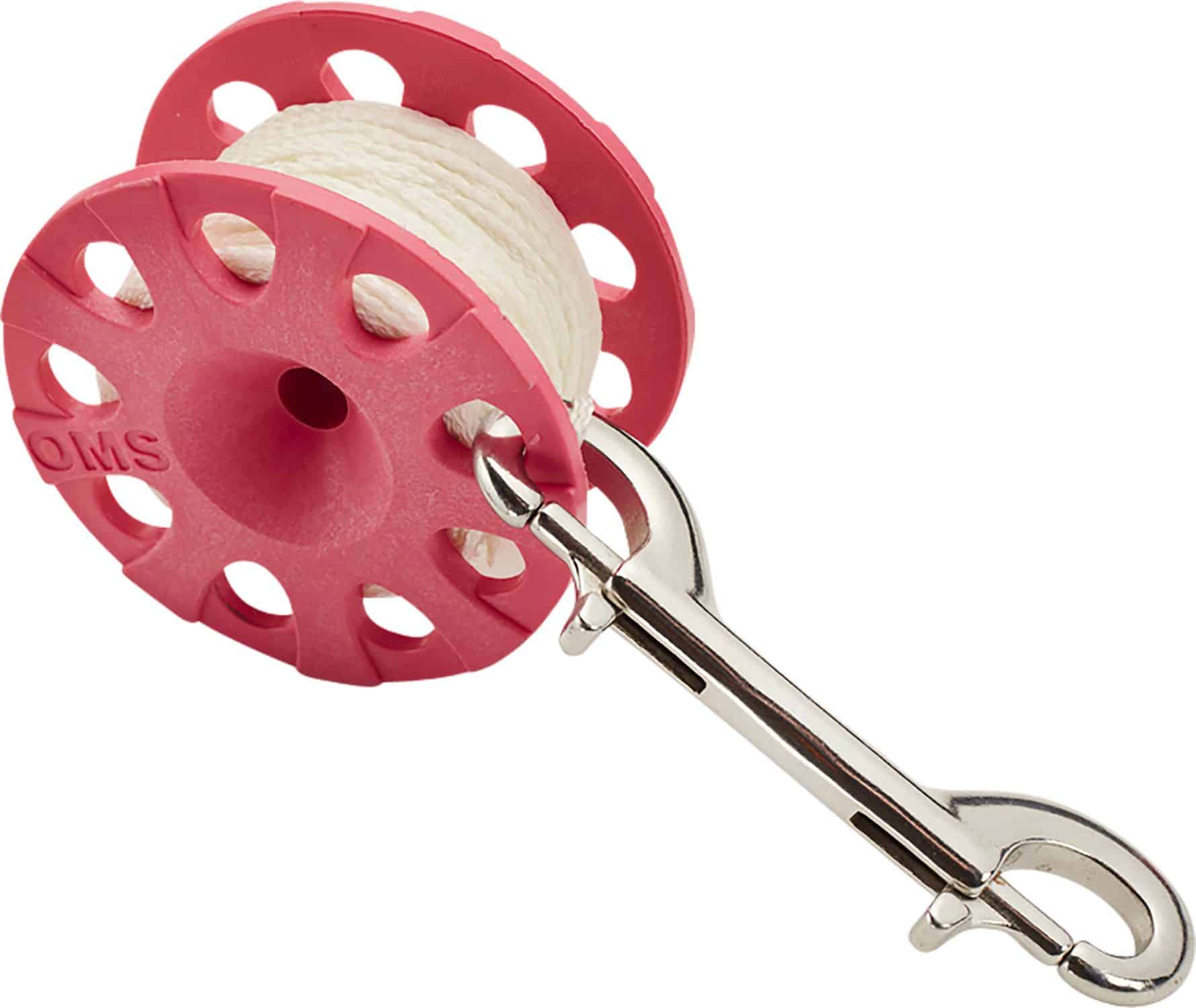 OMS 75 spool pink (~23 m line) with stainless steel double tender