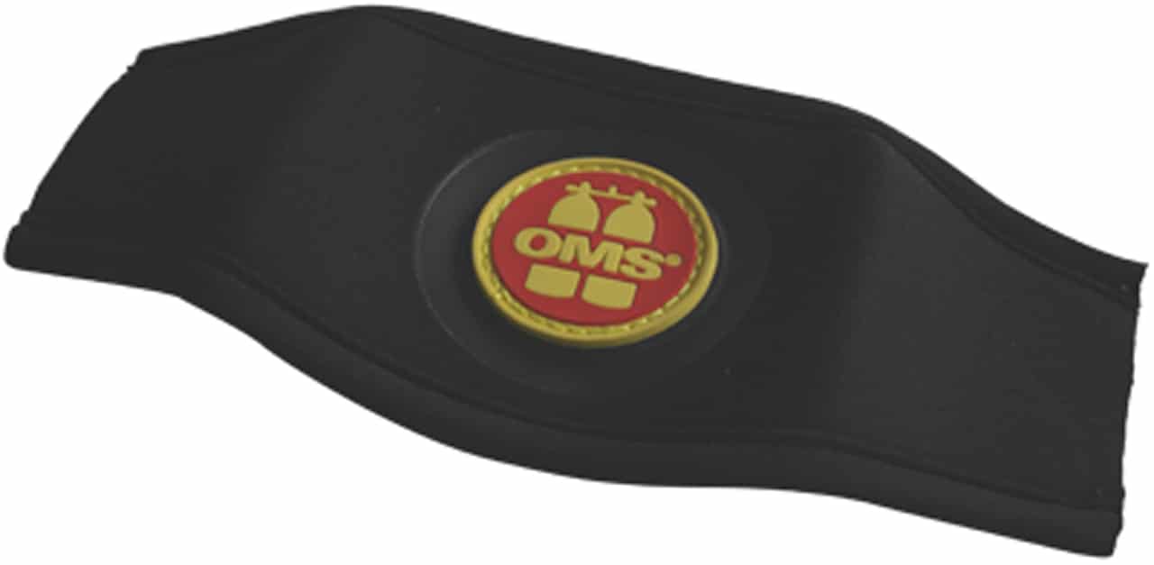 Mask strap cover with OMS Logo