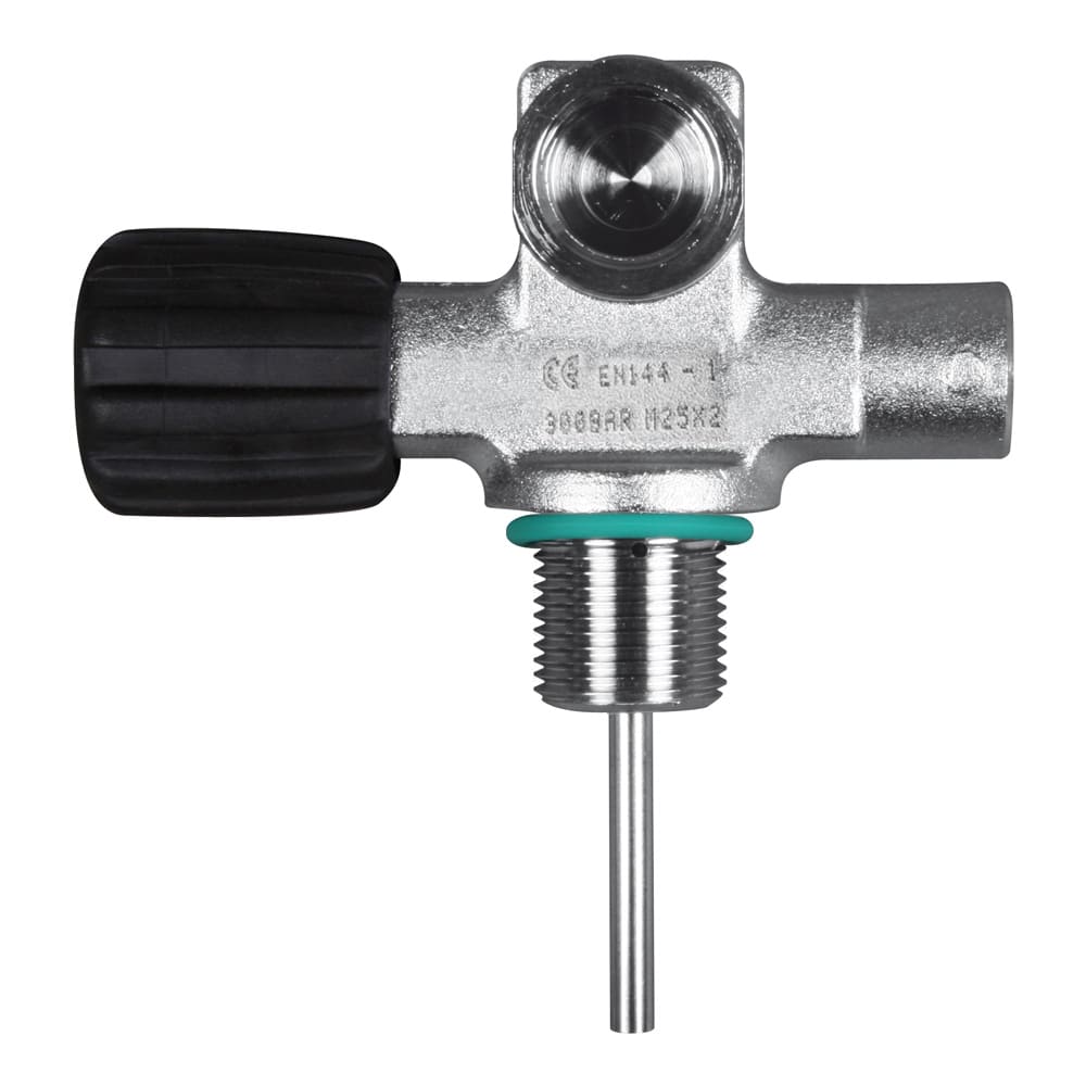 DIN Valve 300 bar, LEFT expandable, incl. rubber knob, without Blind Plug